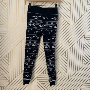 Sweaty Betty Ski Lodge alpine snow mountain Base Layer Leggings Navy blue XS